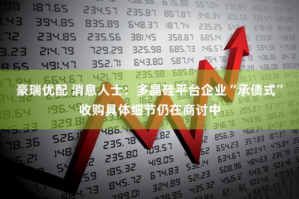 豪瑞优配 消息人士：多晶硅平台企业“承债式”收购具体细节仍在商讨中